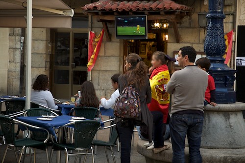 Santander durante la final de la EuroCopa 2012